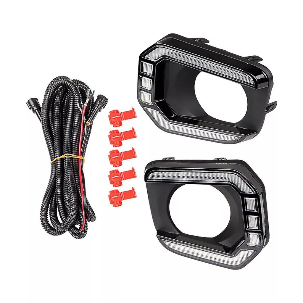 LED-Tagfahrlicht & Blinker-Nebelscheinwerfer-Blenden für Toyota Tacoma TRD 2016-2023