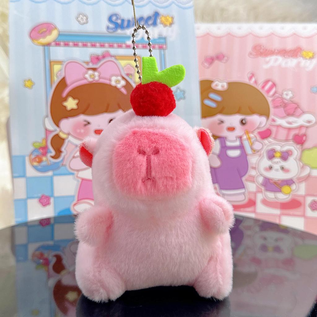 Guinea Pig & Capybara Plush Doll Keyring Backpack Charm