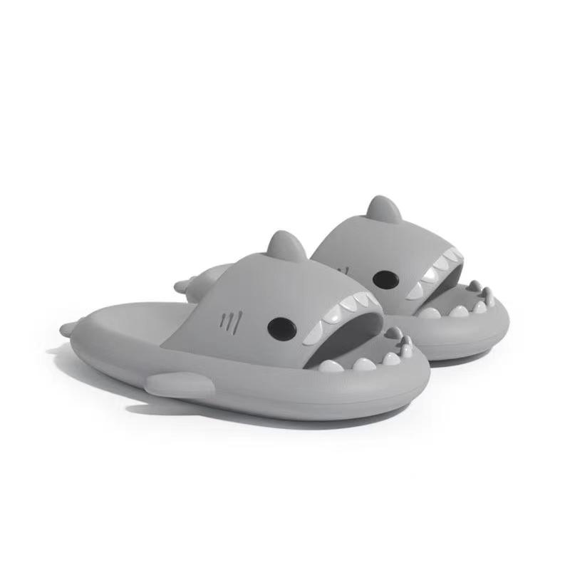 Shark Slippers Women Men Outside Sandals Indoor Slides Couples Kids Summer Home Anti-Skid Flat Shoes Soft EVA Beach Flip Flops