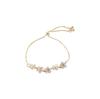 Zircon Flower Bracelet for Women - Trendy Korean Design for Students and Girlfriends, Simple and Stylish In-Hand Jewelry.