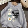 New autumn/winter children's hooded sweatshirt, decorated with daisies and smileyfacesa perfectChristmasgift for boys and girls.