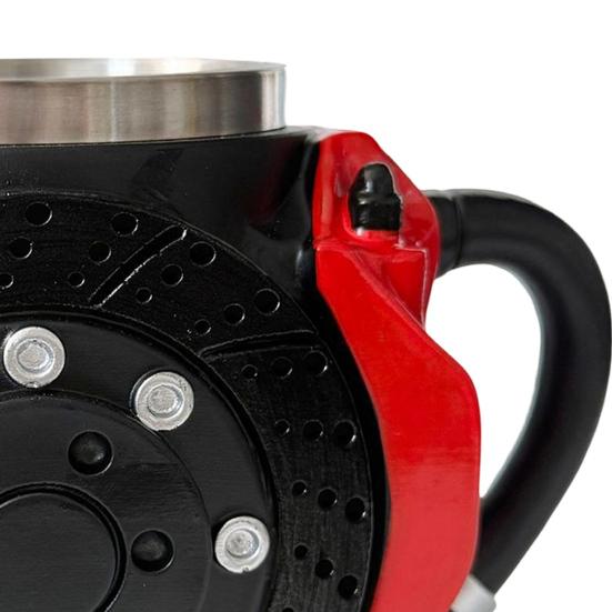 Design brzdových destiček Kávový hrnek 300ml Průmyslový styl Nerezový hrnek