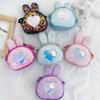 Adorable Korean Style Children's Cute Rabbit Sequin Shoulder Bag For Girls
