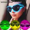 Heart-Shaped EL Glow Glasses - Perfect for Parties, Masquerades, Valentine's Day & Birthdays