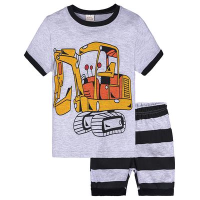 Boy Clothes Cartoon T-shirt Clothing Suit 2 Piece Set For Baby Summer Outfits Toddler Boy Girl Clothing For Kids Wear
