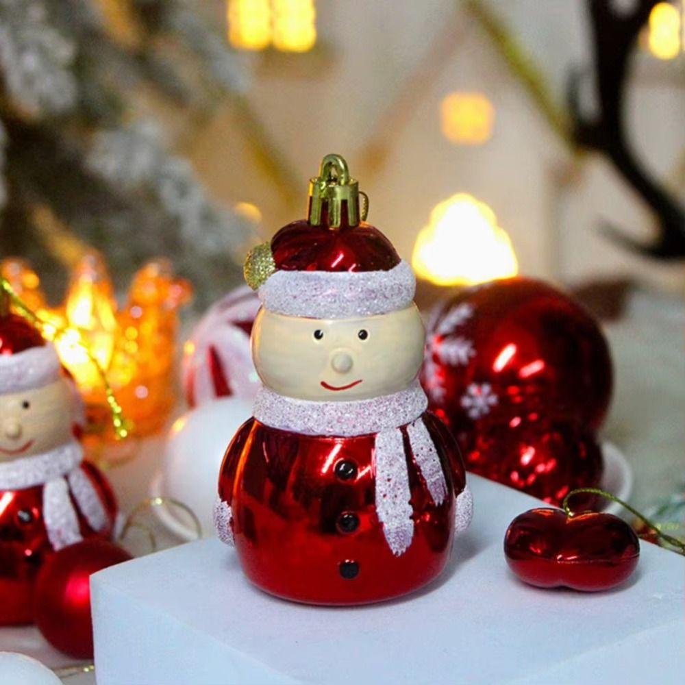 High-quality Plastic Christmas Ball Set Multicolor Suspensable Xmas Ornament Ball Xmas Baubles Party