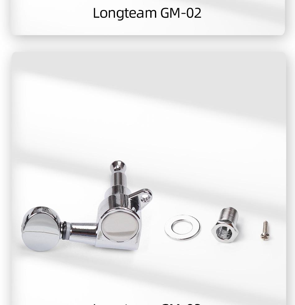 Universal Silver Folk Guitar Tuning Pegs, Knobs & String Winder Tool - Fully Enclosed Electric Guitar Tuning Accessories