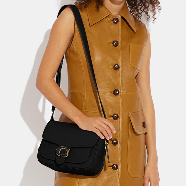 New COACH Tabby Cow Leather Shoulder Bag, Crossbody Bag Medium Size Women's Black CK953-B4BK