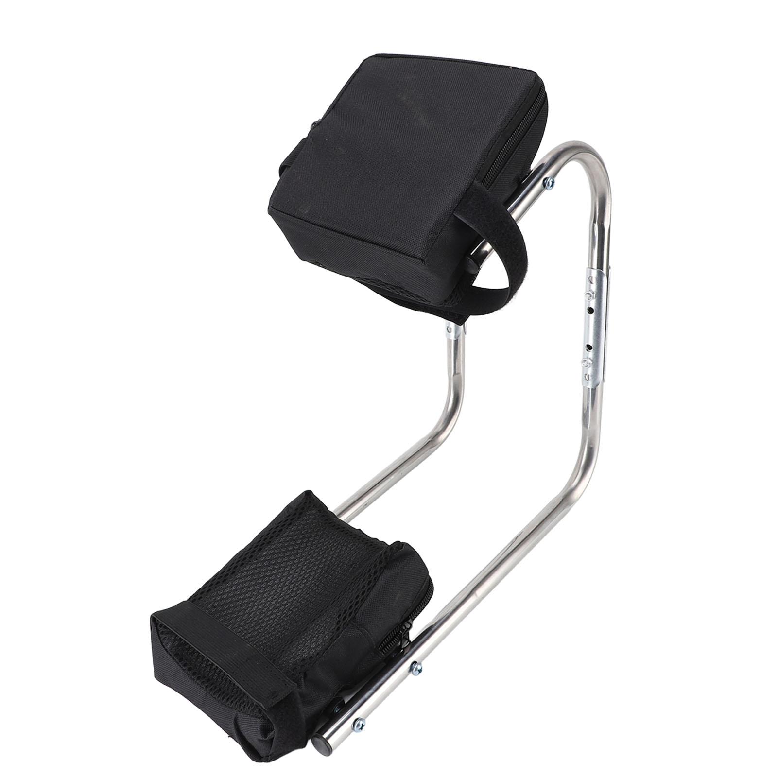 

Knee Seat Gardening Tool Stainless Steel Ergonomic Ankle Support Multifunctional Knee Seat Leg Brace for Gardening Work чёрный