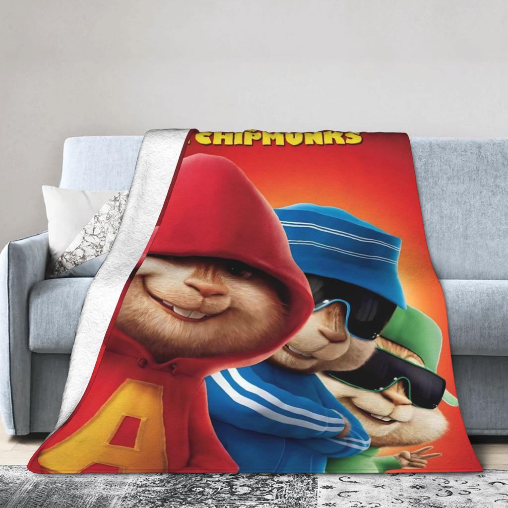 Alvin and the Chipmunks Blanket Multi-size Cozy and Lightweight  Throw Blankets for Couch Sofa and Bed