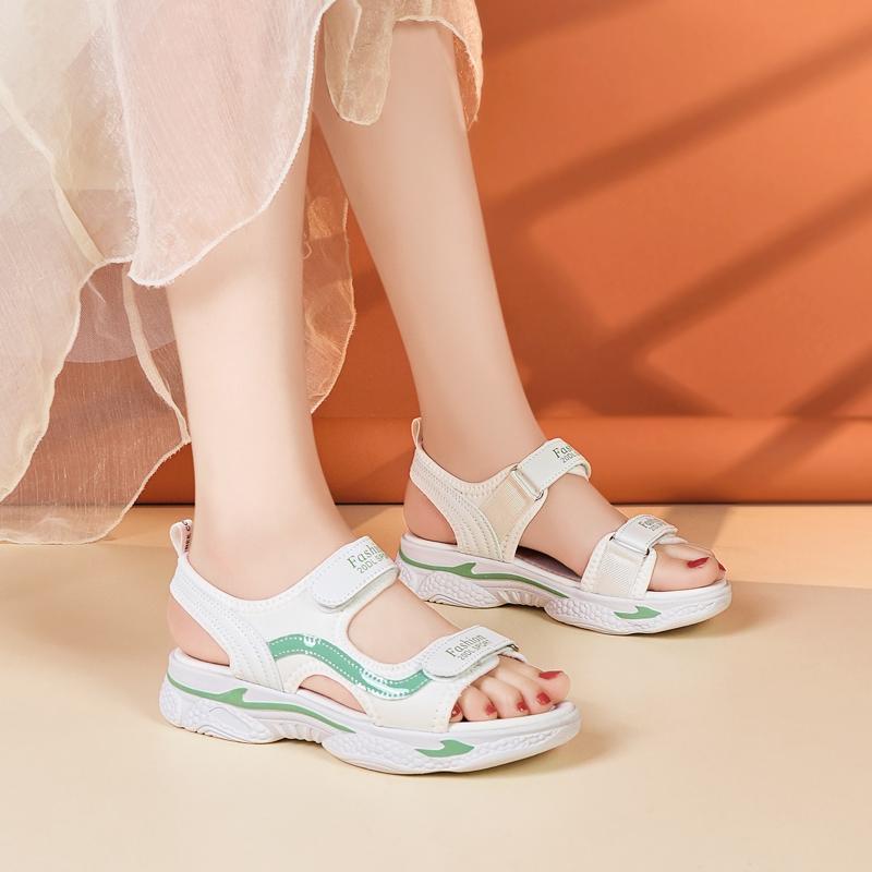 34-42 Moda Estiva Donna Suola MD Leggera Sandali Casual Scarpe da Spiaggia per Donna Pantofole per Ragazze