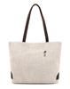 Yogodlns Casual Canvas Totes Bag Women Large Capacity Shoulder Bag Fashion Shopping Top Handale Zipper Handbag