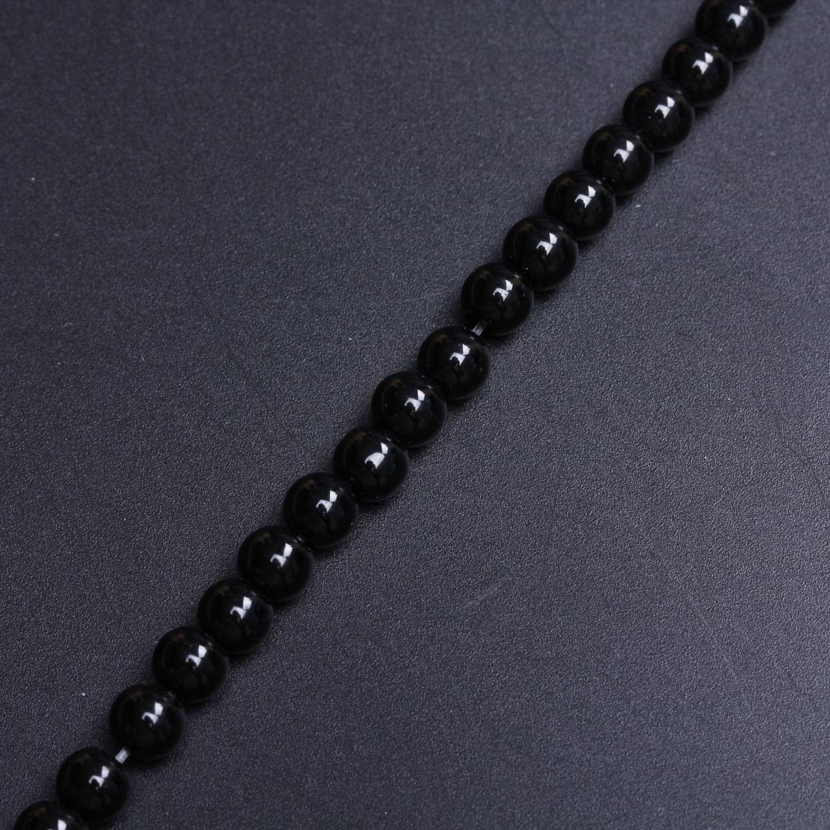 

Разделительные бусины из черного агата, бусины для изготовления ювелирных изделий 4, 6, 8, 10, 12 мм для самостоятельного изготовления ожерелья, браслета, бусины круглые, натуральные аксессуары 1String 6mm(about 71-70Pcs)