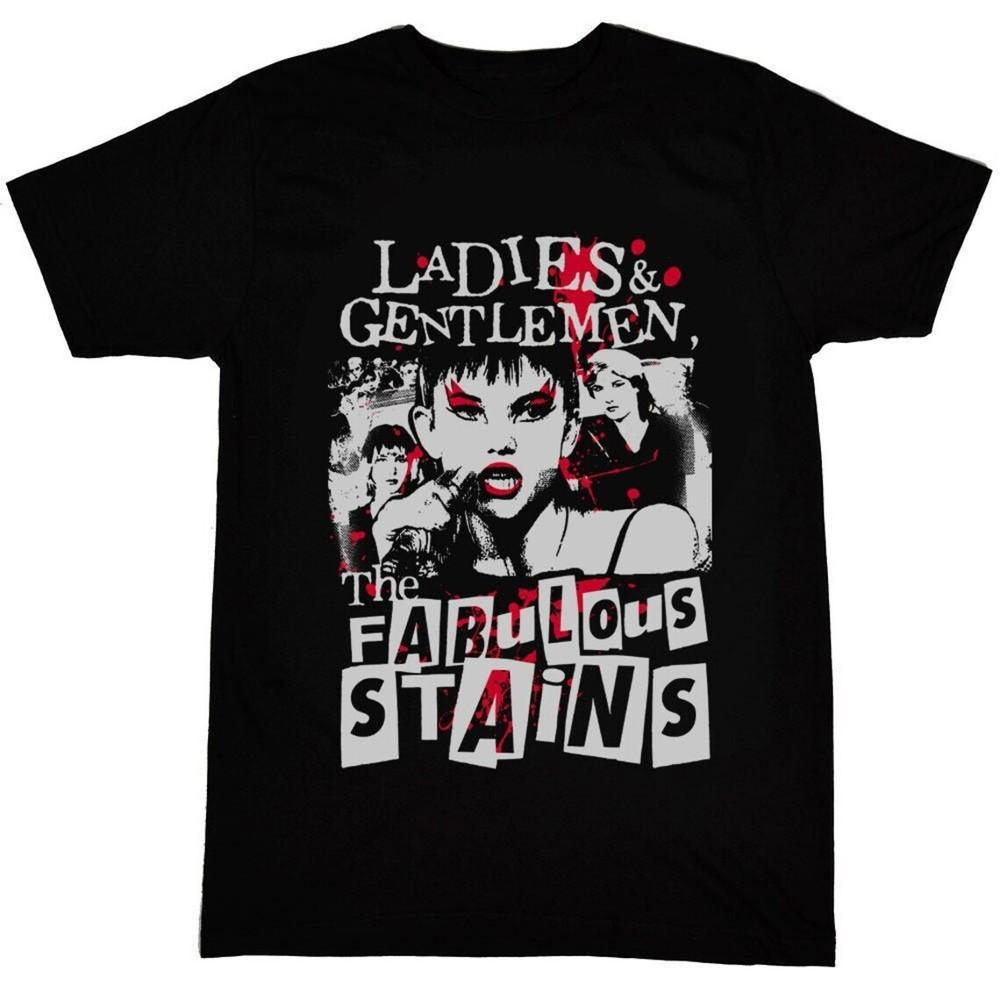 Vtg Ladies And Gentlemen The Fabulous Stains Cotton Black Shirt Full Size CM232 Unisex T-Shirt S