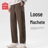 MINISO Men's American Retro Corduroy Curved-Cut Casual Pants
