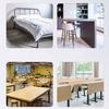 Modern 90 Degree Folding Metal Hinges Zinc-Colored Steel Furniture Leg Hinges for Living Room Bedroom Dining Gym Kitchen