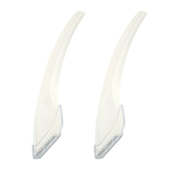 Eyebrow Trimmers Meniscus Shaped Portable Anti-Scratch Blades Eyebrow Razor with Protective Cover