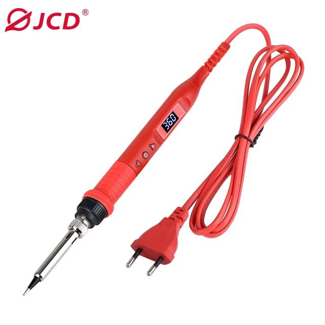 

JCD 80W цифровой электрический паяльник с регулируемой температурой 220 В ЖК-дисплей керамический нагреватель сварочный ремонтный набор инструментов 908U US&EU