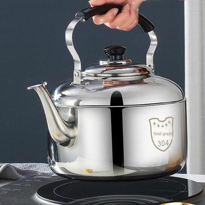 Zhongbao 304 Stainless Steel Whistling Kettle, Large Capacity for Gas and Induction Cookers