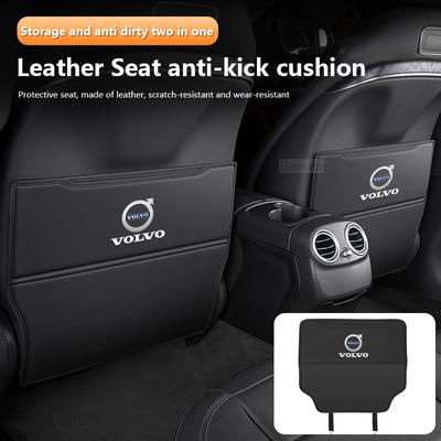 Car Seat Back Protection Anti-Kick Pad Rear Seat Storage Bag For V60 XC90 S60 XC60 S90 V90 XC40 XC70 Interior Accessories