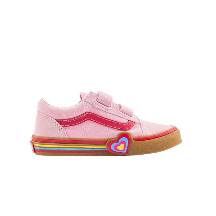 Vans Old Skool V Kids Pink Heart Kids Sneakers Multi VN000D4DBIY