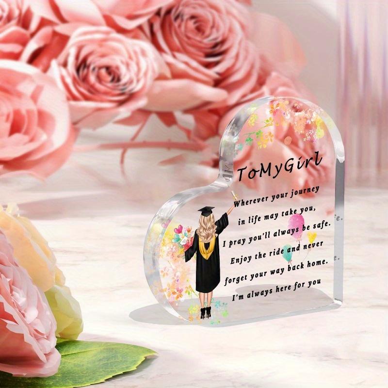 2025 Graduation Gifts for Her: Inspirational Desk Sign. All Grade Levels (College-High-5th-8th), Farewell Gift for Girls.