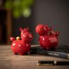 Ornament Ceramic Mini Ponei Decor Drăguț pentru Birou Cadou pentru Prietenă Birou Acasă Figurină Colecționabilă Decor Casă