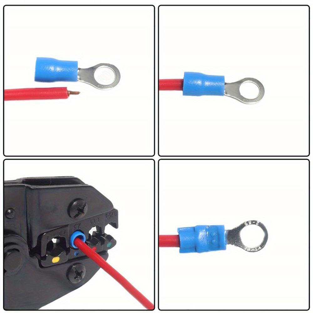 Insulated Connectors Set Cable Lugs + Crimper