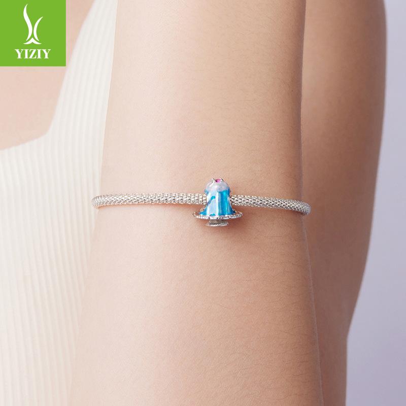 S925 Sterling Silver Oil Drop Pudding Bracelet Beaded Accessories Sweet Dream Dessert Diy Beads