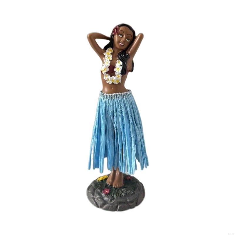 2025 New Vibrant Hand Painted African Dancer Statue Resin Craft Car Interior Room Decors