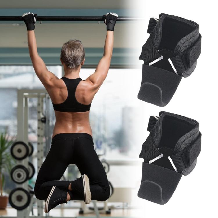 2pcs Weight Lifting Strength Training Gym Fitness Black Wrist Support Lift Strap for Training Exercises