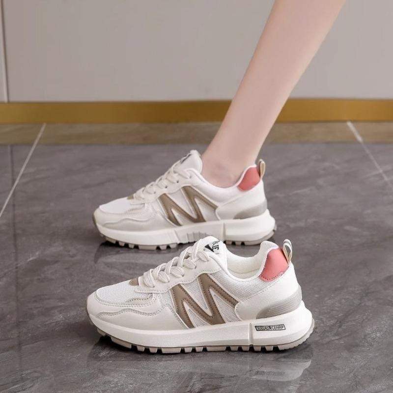 Sneakers women's new platform mesh heightening dad shoes retro versatile student casual shoes