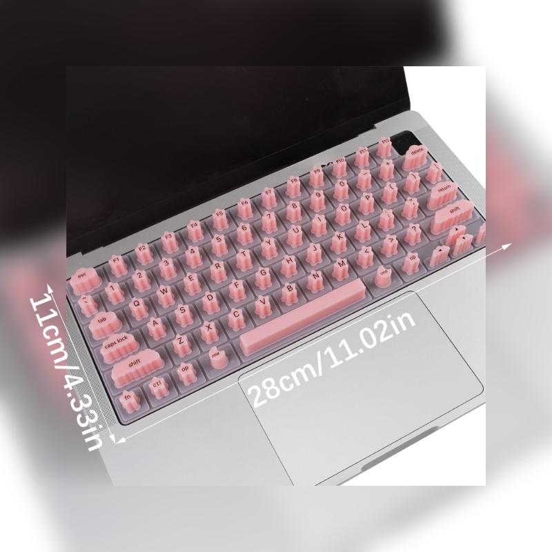 Silicone Manicure Keyboards Protectors for 14 for Long Nails Art Users Thin Washable Reusable