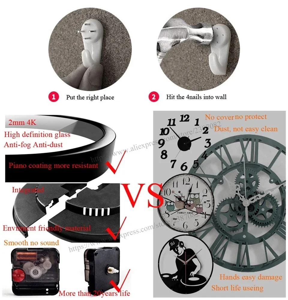 Whale And City Under The Sea Creative Design Wall Clock Environmental Protection Clock J4O2Y5
