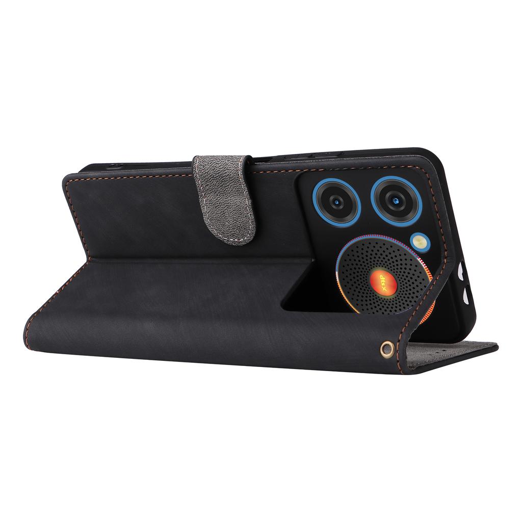 For ZTE Nubia Music Wallet Case RFID Blocking PU Leather Cover Stand View