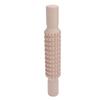 Clay Rolling Pin Grid Texture Wooden Roller Stick Pressing Tool for Pottery Art Projects