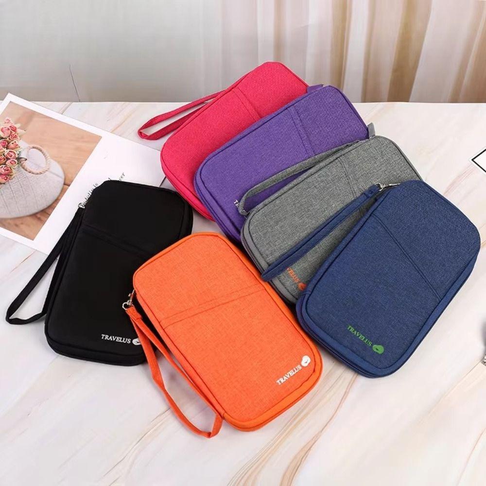 RFID Passport Bag Family Cards Tickets Organizer New Passport Holder  Travel Accessories
