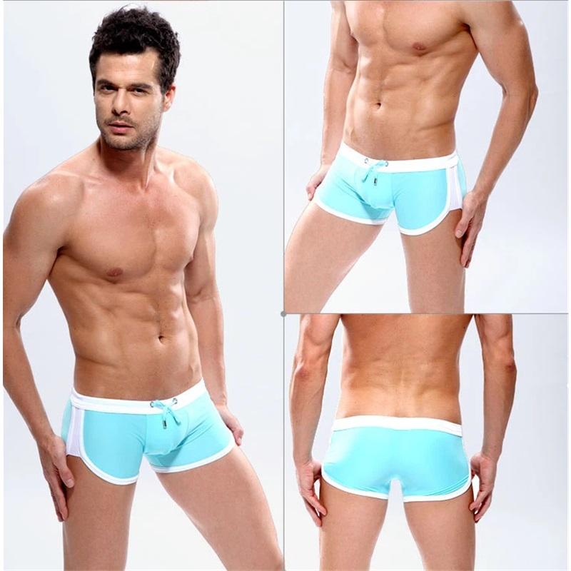 Stylish Men's Swimming Trunks - Quick-Dry Square Leg Swim Shorts For Big & Tall Gentlemen - Perfect Beach Swimwear