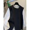 Women's Spring and Autumn Temperament Suit Vest Solid Color Simple Korean Version Top