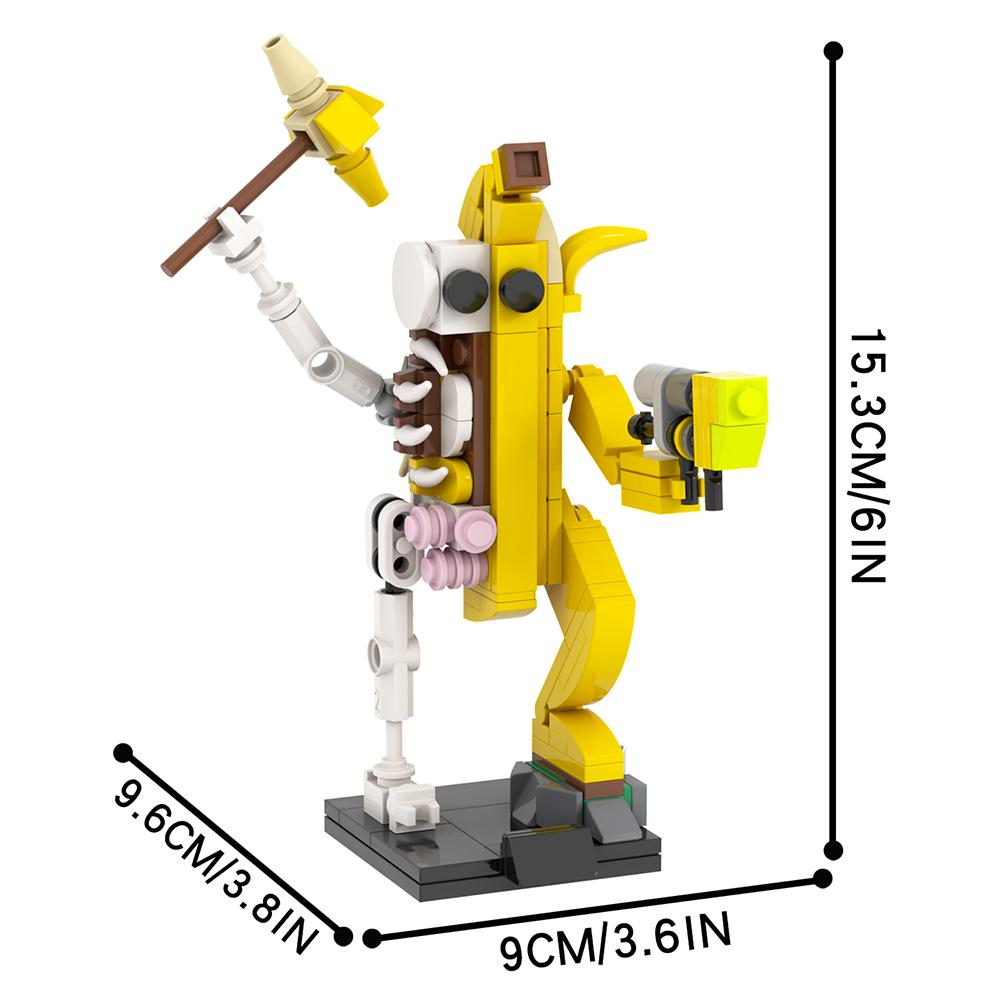 

MOOXI Фільм Гра 148 шт. Цеглинки MOC Фігурки Peely Bone Гуманоїд Банан Модель DIY Будівельні Блоки для Дорослих Іграшки Для Дітей Подарунок MOC1626