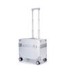 18-Inch Flip-Top Carry-On Suitcase with 20-Inch Aluminum Frame, Universal Wheels, and Small Lock for Men and Women