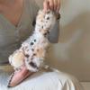 Leopard Print Plush Cat Ear Anti-Drop Phone Case for iPhone 14/13/12/11 PRO/MAX