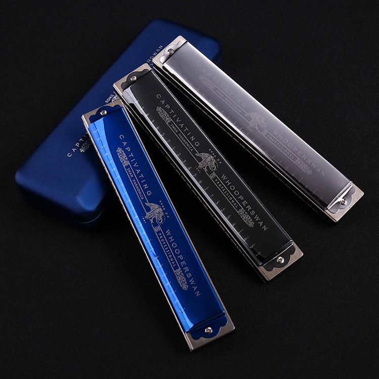 Swan 24-Hole Harmonica, C Key, Double