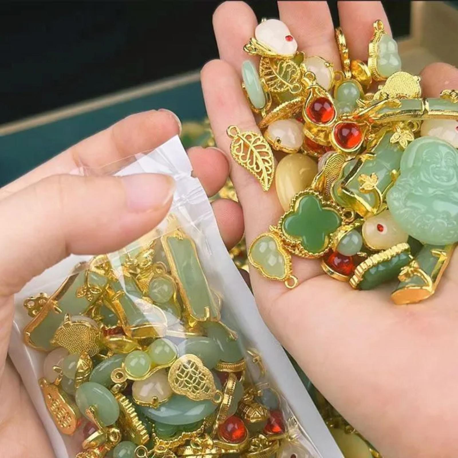 

[45 шт. в наборе] Подвеска-кролик своими руками, подвеска для ожерелья ручной работы, серьги One Size