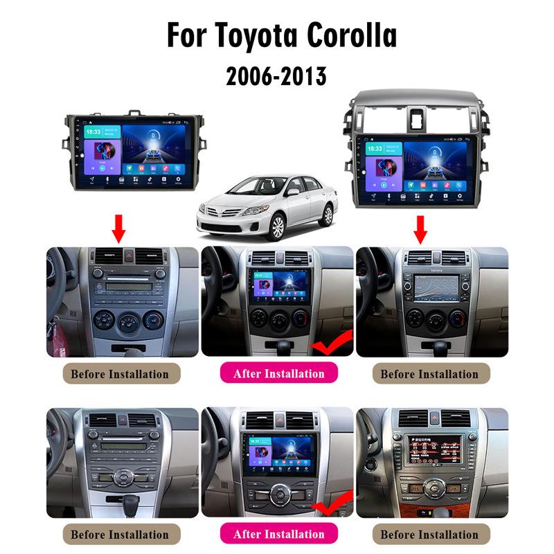 Toyota Corolla 06-13 Android GPS Navigation with Bluetooth, Reversing Camera, CarPlay