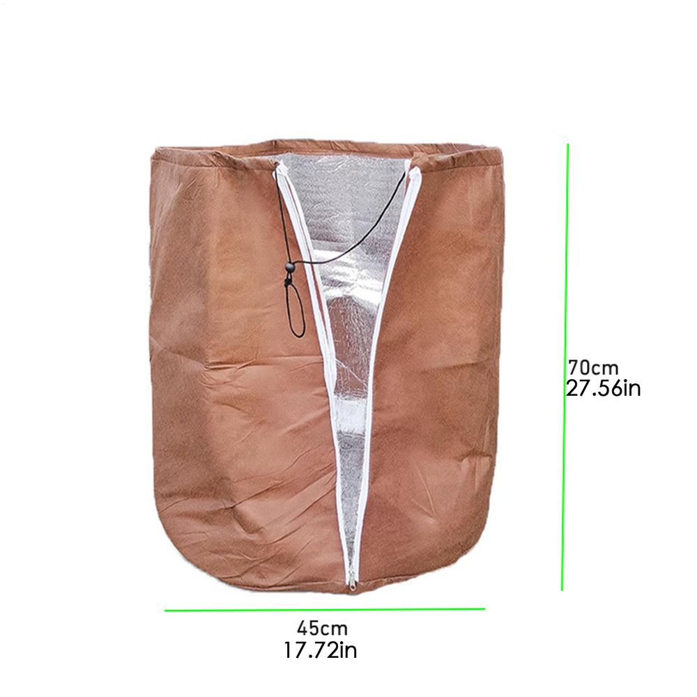 Winter Flowerpot Antifreeze Cover Plant Frost Protection Covers Anti-Frost Protection Bag Plant Cover With Zipper And Drawstring