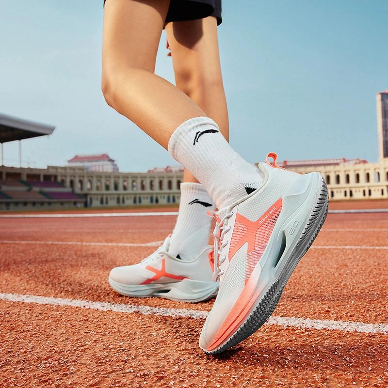 Pantofi de alergare ușori Li Ning Young 20 Pantofi sport pentru copii Alb Portocaliu YKFT030-6