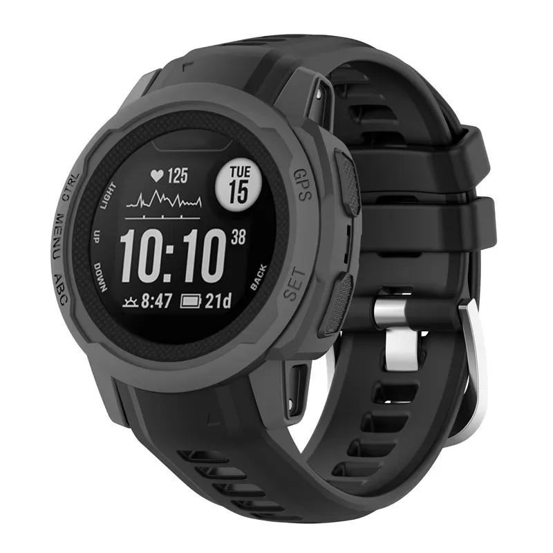 Řemínek pro chytré hodinky Garmin Instinct 2s Měkký silikonový náhradní náramek pro Garmin Instinct 2s řemínek