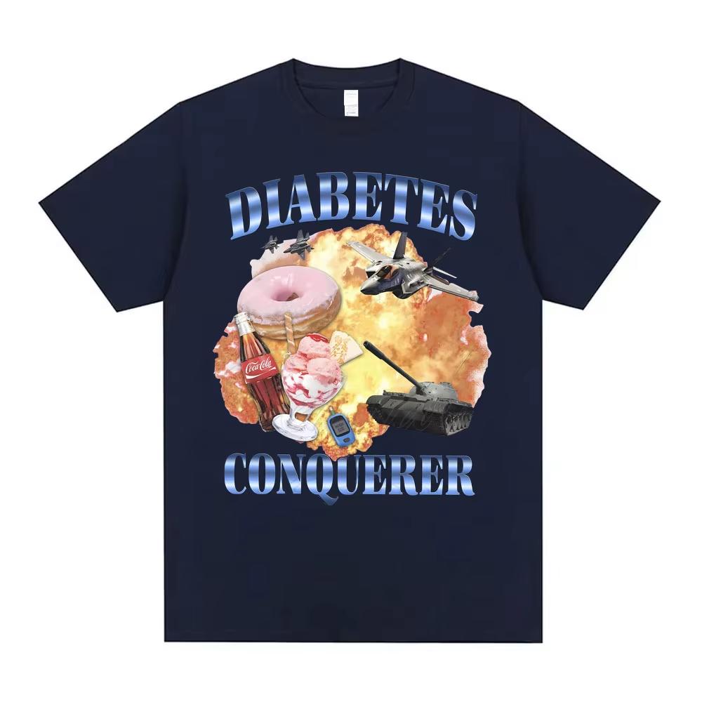 Fun Conquistador Emote T-shirt for Men and Women Casual Oversized Short Sleeve Top Tee Pure Cotton Ins Trend Loose Niche Design