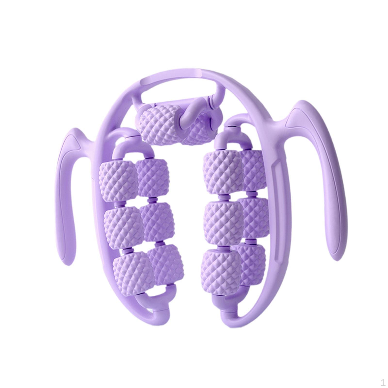 

Calf Massage Device Roller for Leg And Arm Fitness 14 wheels violet
